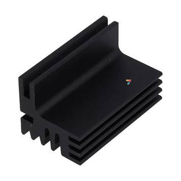 SK125-50SA Радіатор: штампований, TO220, чорний, L: 50мм, W: 30мм, H: 28мм