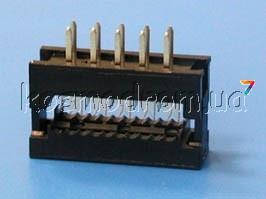 FDC-10 Роз'єми під плоский кабель, для пайки на плату, крок 2.54 мм, 10 контактів