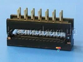 FDC-14 Роз'єми під плоский кабель, для пайки на плату, крок 2.54 мм, 14 контактів