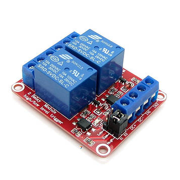 2-Channel 5V Relay Module High/Low Level Trigger Одноканальний релейний модуль для ARDUINO контролерів