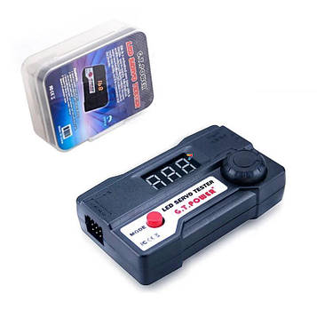 DIGITAL-SERVO-TESTER-H-Type Цифровий тестер для перевірки сервоприводів. Одночасне підключення до 4-х сервоприводів, цифрова