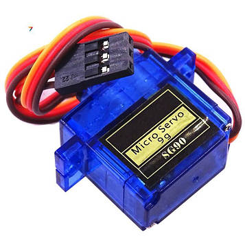 SERVO-SG90-120 Компактний та легкий аналоговий сервомотор: 4,8 В. 0,12 с/60 градусів (4,8 В), 0,13 с/60 градусів (6,0 В). Розмір: