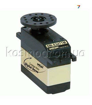 SM-S3471M Сервопривід: 4,8 - 6.0V Швидкість: 0.08 sec/60, крутний момент: 3 кг-см - 6V Швидкість: 0,06 sec/60, крутний момент: 6,0