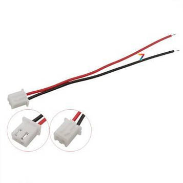 XH2.54-2P-Male-20 Роз'єм живлення, тато, крок: 2,54 мм, довжина кабелю 200 мм, кількість контактів: 2