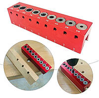 Кондуктор для свердління отворів 4-12 мм під кутом 90°, Напрямна свердла під дюбель з алюмінієвого сплаву