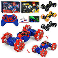 Машинка CV8818-110A радіокер., пульт 2шт. (1 браслет на руку), акум., Пара / дим, USB, 4 види, муз., Світло, кор.