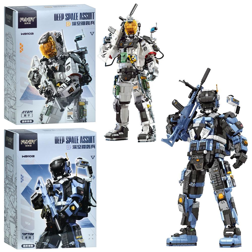 Конструктор W9102-03 робот, 2 види, кор., 28-40-12 см., фото 1