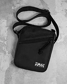 Сумка через плече FAMK для чоловіків та жінок, Чорний