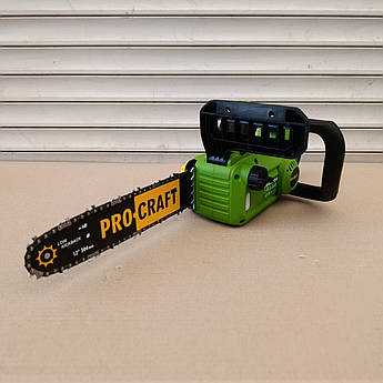 Акумуляторна пилка Procraft PKA42Li (30см шина, 1 АКБ 20В 4Аг Turbo та ЗП) Безщіткова пилка Прокрафт PKA-42Li