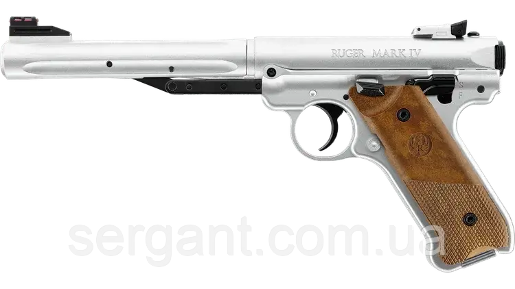 Пневматичний пістолет Umarex Ruger Mark IV Stainless кал. 4,5 мм, фото 1
