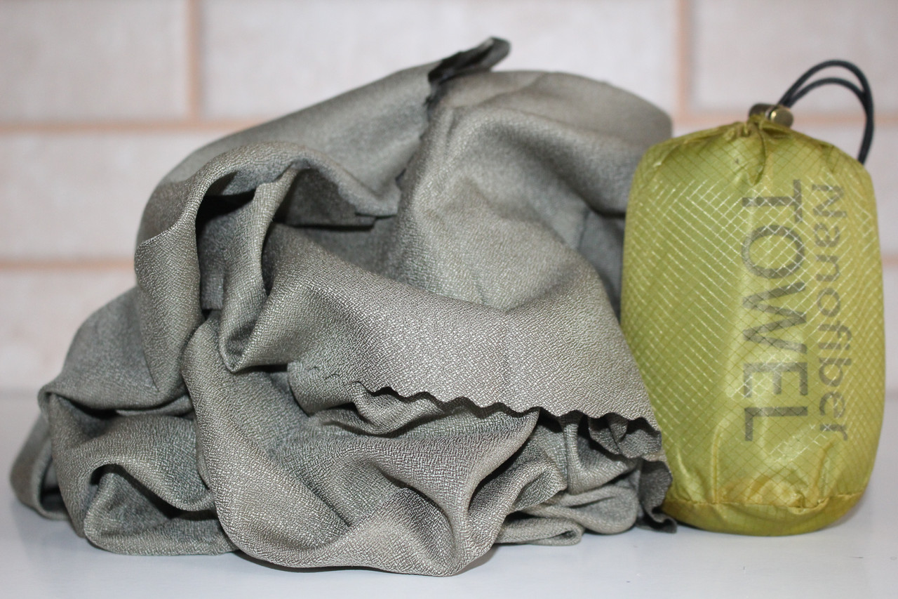 Туристичний рушник із мікрофібри для спорту HiTorbo Motao 120 х 80 см Green, фото 1