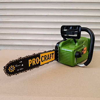 Акумуляторна ланцюгова пилка Procraft PCA40/2 (Без АКБ та ЗП) для важких робіт. Безщіткова пилка Прокрафт