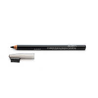 Водостойкий карандаш для бровей чёрный Аден Aden Cosmetics со щёткой