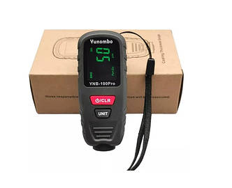 Товщиномір лакофарбового покриття ТОЛАХНОМЕР КРАСКИ АВТО Yunombo YNB-100 PRO Fe+nFeZn + БАТАРЕЙКИ та ЧЕХОЛ