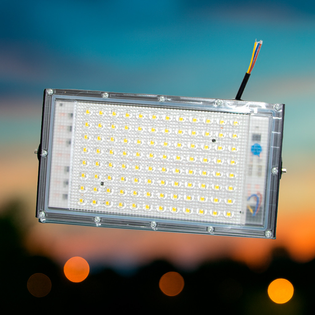 Прожектор світлодіодний вуличний LED Light 100W, 220 В, потужний лід ліхтар для освітлення, світлодіодний (ST), фото 1