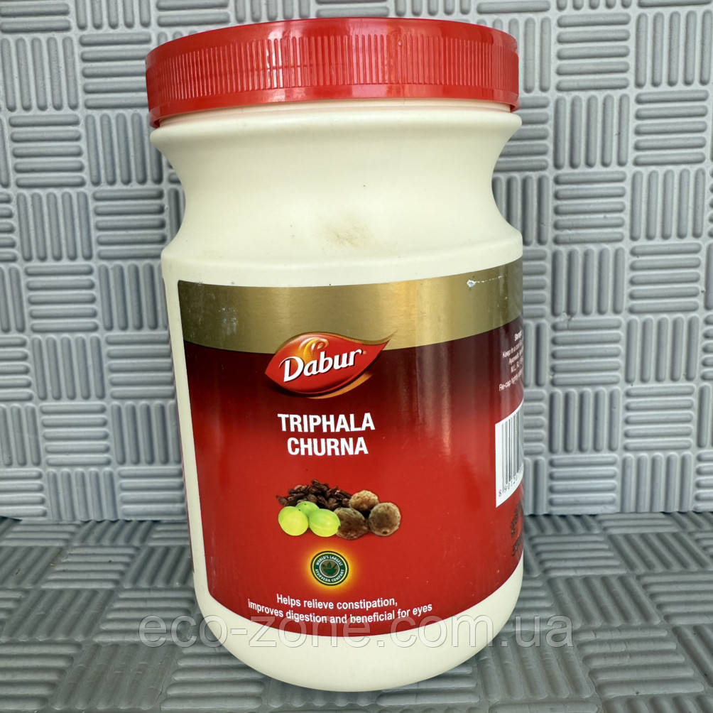 Тріфала Чурна Очищення та закреипи. Укріплення волосся, маски обличчя. Дабур Індія 500г. Строк до 04/2027, фото 1