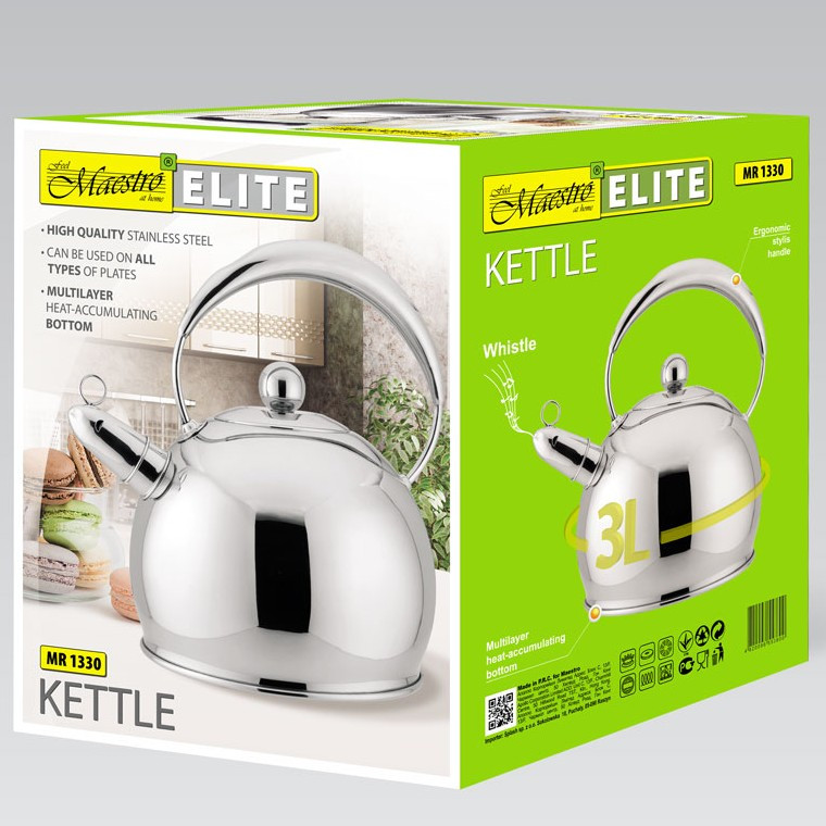 Чайник з високоякісної нержавіючої сталі 3.0 л, фото 1