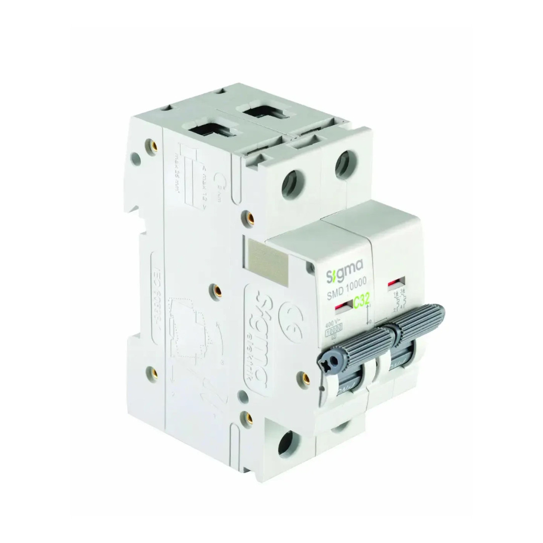 Автоматичний вимикач SIGMA 63А 2-полюсний 10кА "С" IP20 1SMD263C