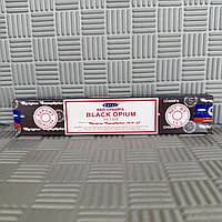 Аромапалички Чорний Опіум Satya Для занять йогою та медитацією, 15г. Пахощі.
