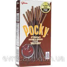 Печиво-палички Glico Pocky Double Choco подвійний шоколад 47 гр, фото 1