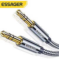 Аудіо кабель AUX 1 метр mini jack 3.5 мм – шнур 3.5mm to 3.5mm для навушників, колонок, телефону, авто D543