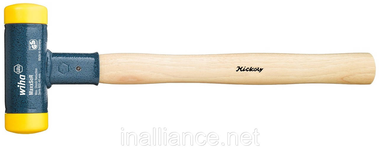 Молоток 35 х 355 мм без віддачі з поліуретану з дерев'яною ручкою з карію Wiha 02094