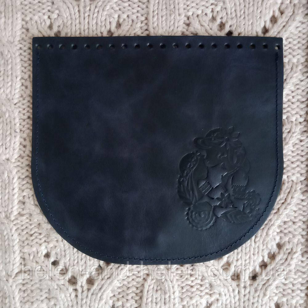 Клапан для сумки "Мавки". Колір "Темно-синій", фото 1