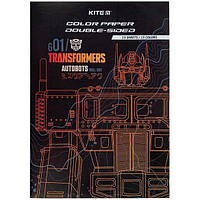 Папір кольоровий двосторонній А4 15арк., 15 кольорів Kite Transformers