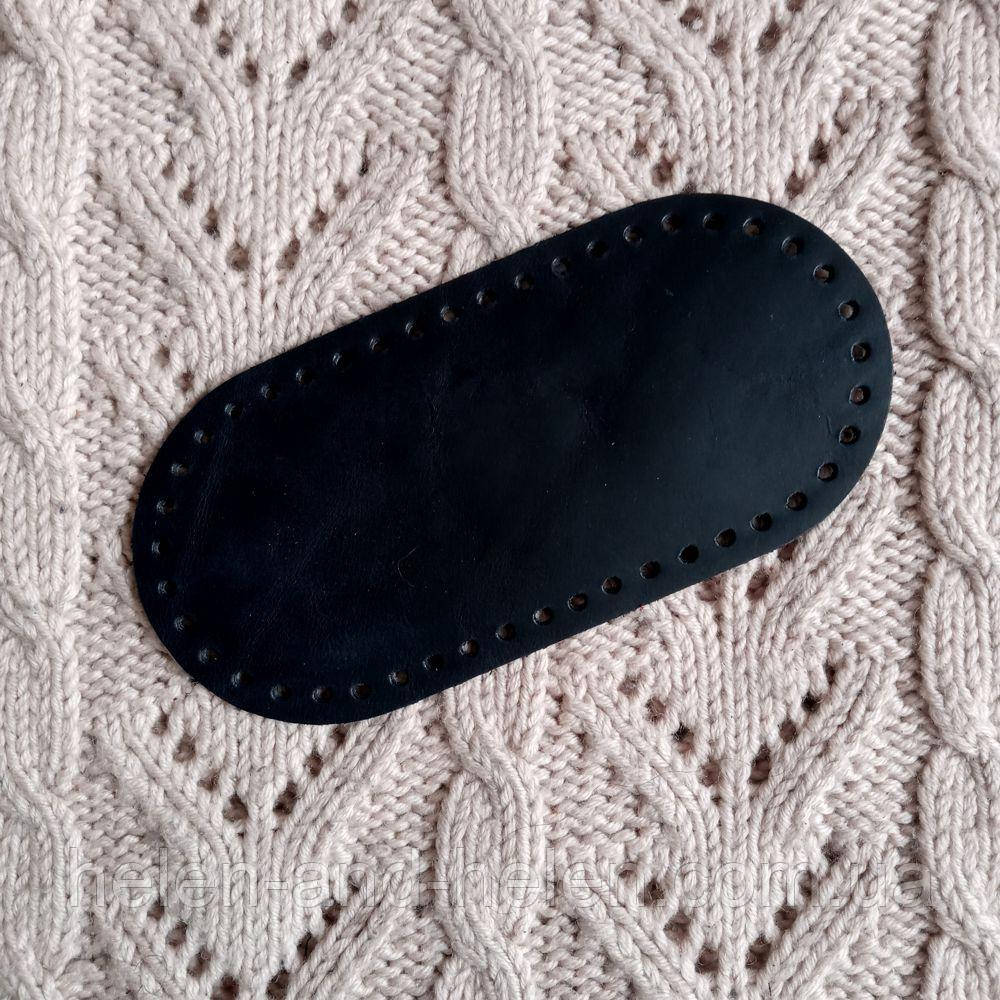 Шкіряне дно укріплене. Колір Темно-синій", фото 1