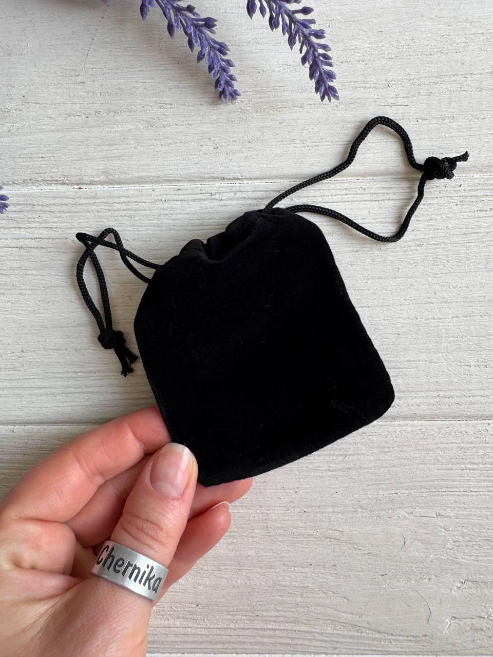 Мішечки велюрові 7*9 см, чорні 50 шт, фото 1