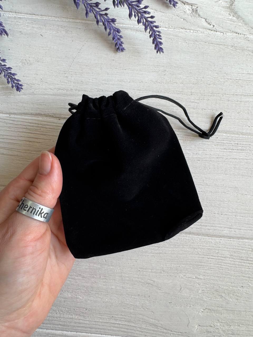 Мішечки велюрові 10*12 см,  чорні 50 шт