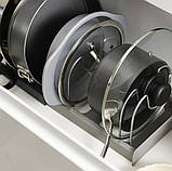 Сушарка для посуду DISH RACK з неіржавкої сталі, розширювана, зручна для кухні, фото 4