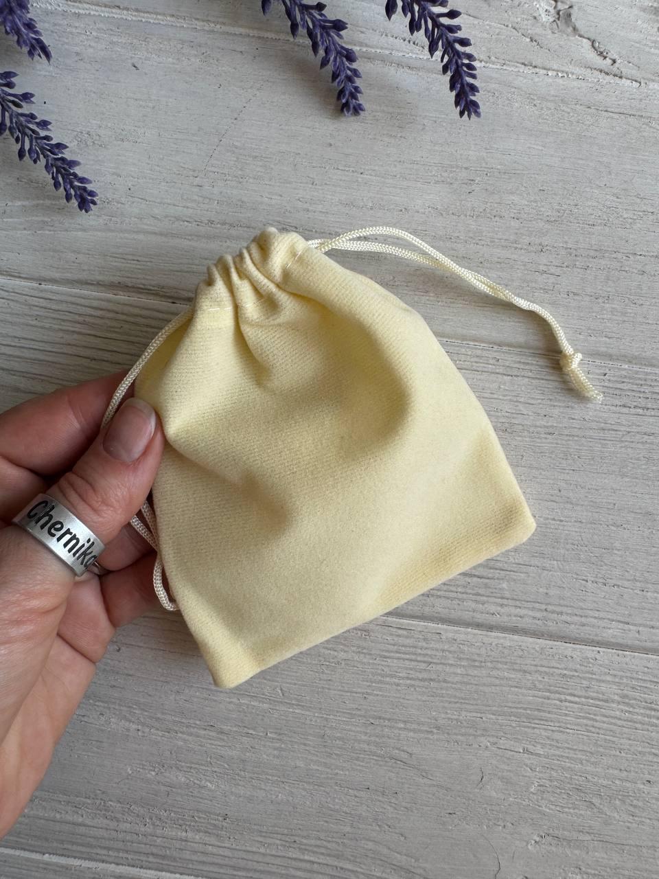 Мішечки велюрові 10*12 см, бежеві 50 шт
