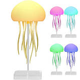 Настільний світильник-нічник Медуза з RGB-підсвіткою і рухомими щупальцями, LED, USB-зарядка Білий, фото 2