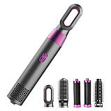 Мультистайлер фен 5 в 1 Hot Air Styler для сушіння, завивання та укладання волосся, 1000 Вт, з дротом, фото 2