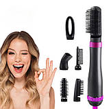 Мультистайлер HA51 5 в 1 фен-щітка з насадками, функцією іонізації та захистом від перегрівання, 1000 Вт, дротовий, фото 3