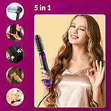Мультистайлер HA51 5 в 1 фен-щітка з насадками, функцією іонізації та захистом від перегрівання, 1000 Вт, дротовий, фото 4