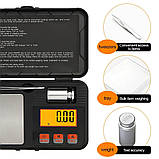 Точні електронні ювелірні ваги Azeno AZ-0115 з калібрувальним вантажем, фото 8