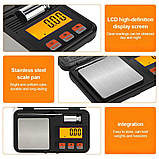 Точні електронні ювелірні ваги Azeno AZ-0115 з калібрувальним вантажем, фото 9