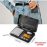 Точні електронні ювелірні ваги Azeno AZ-0115 з калібрувальним вантажем, фото 3