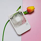 Мінівентилятор AND064 з USB-зарядкою і гачком для підвішування, фото 4