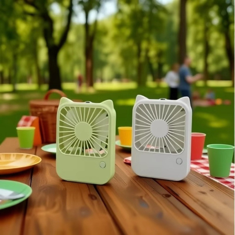 Мінівентилятор AND064 з USB-зарядкою і гачком для підвішування, фото 1