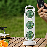 Перезаряджуваний настільний вентилятор LY-856 з USB і регулюванням потужності, фото 3