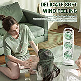 Перезаряджуваний настільний вентилятор LY-856 з USB і регулюванням потужності, фото 6