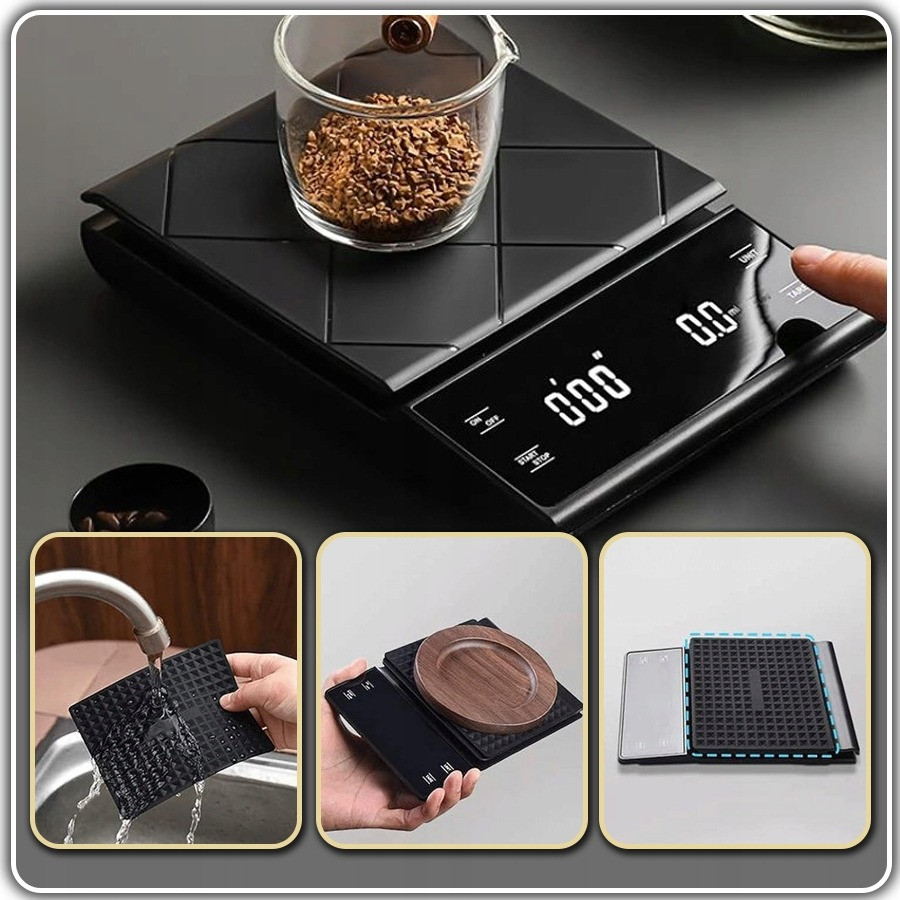 Кухонні ваги FLIX WAG09 з функцією таймера та термопідкладкою, фото 1