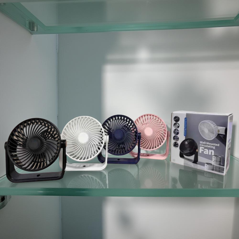 Компактний настільний вентилятор USB AND1261 з тихою роботою й поворотом, фото 1