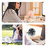 Компактний настільний вентилятор USB AND1261 з тихою роботою й поворотом, фото 8