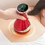 Вібромасажер KACHEEG з інфрачервоним прогрівом і функцією червоного світла для живота, шиї та плечей, фото 3
