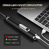 Ручний електричний спінювач молока S3 з USB, 3 швидкості, віночок із неіржавкої сталі, фото 2