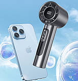 Мінівентилятор R2 з USB LED-дисплеєм 100 швидкостей акумулятор 1800 мА·год GS5, фото 7